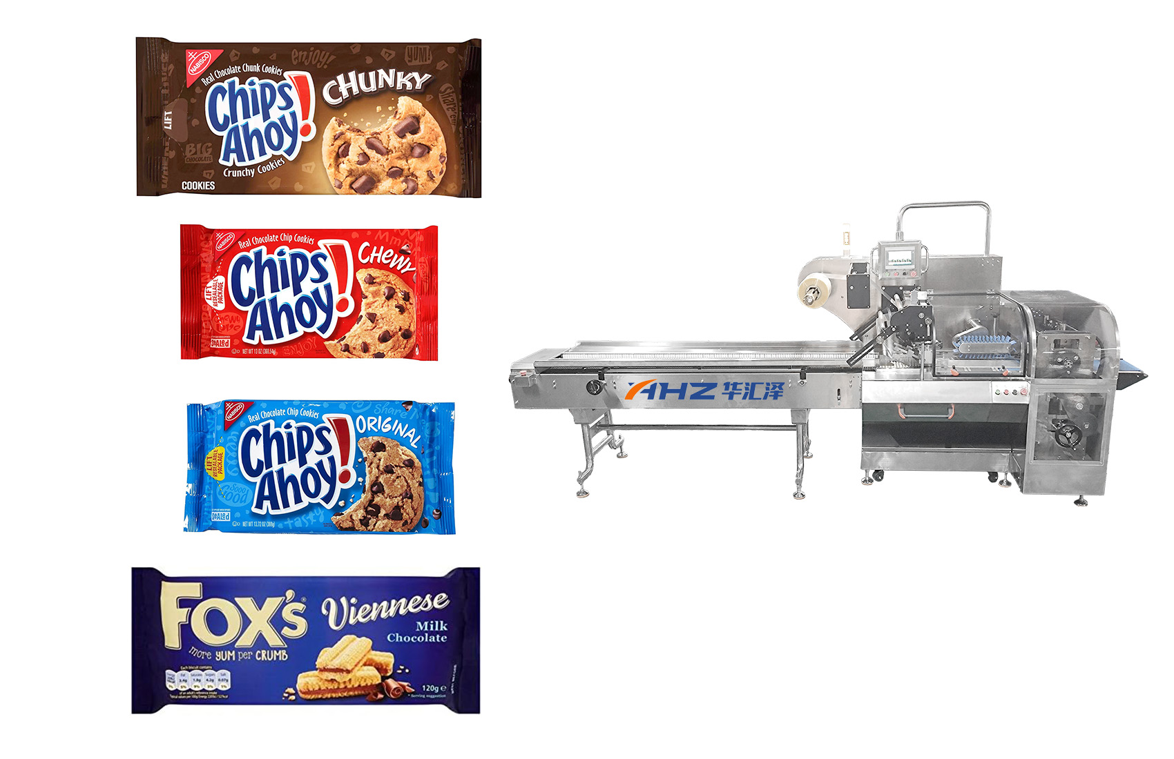 Reciprocating biscuit pillow packaging machine (3)