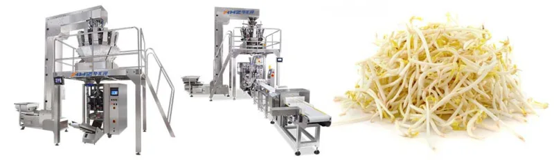 sprouts packaging,sprouts packaging machine,bean sprouts packaging,pillow packaging machine